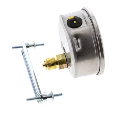 G1/2 Rear Connection Glycerine Pressure Gauge -1 to 1.5 bar 100mm WIKA