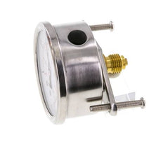 G1/4 Rear Connection Glycerine Pressure Gauge -1 to 1.5 bar 63mm