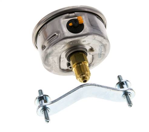 G1/4 Rear Connection Glycerine Pressure Gauge -1 to 1.5 bar 63mm WIKA