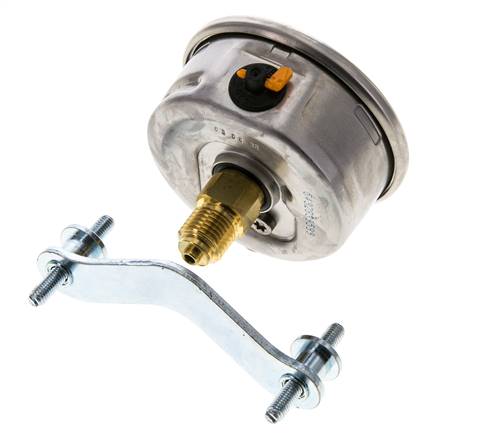 G1/4 Rear Connection Glycerine Pressure Gauge -1 to 1.5 bar 63mm WIKA
