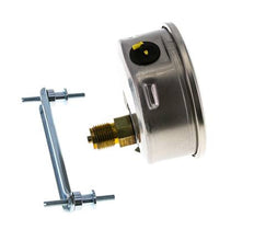 G1/2 Rear Connection Glycerine Pressure Gauge 0 to 1 bar 100mm WIKA