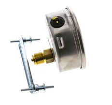 G1/2 Rear Connection Glycerine Pressure Gauge -1 to 0 bar 100mm WIKA