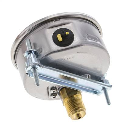 G1/2 Rear Connection Glycerine Pressure Gauge -1 to 15 bar 100mm WIKA