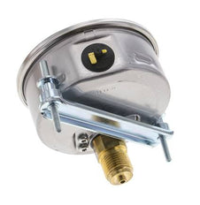 G1/2 Rear Connection Glycerine Pressure Gauge -1 to 15 bar 100mm WIKA