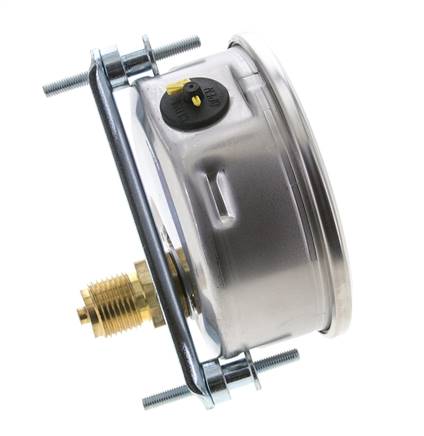 G1/2 Rear Connection Glycerine Pressure Gauge -1 to 15 bar 100mm WIKA