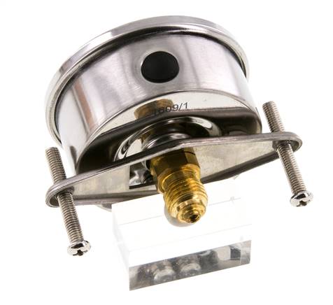 G1/4 Rear Connection Glycerine Pressure Gauge -1 to 15 bar 63mm