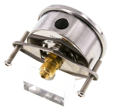 G1/4 Rear Connection Glycerine Pressure Gauge -1 to 15 bar 63mm