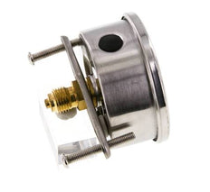 G1/4 Rear Connection Glycerine Pressure Gauge -1 to 15 bar 63mm
