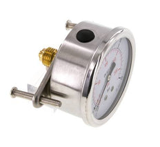 G1/4 Rear Connection Glycerine Pressure Gauge -1 to 15 bar 63mm