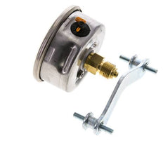 G1/4 Rear Connection Glycerine Pressure Gauge -1 to 15 bar 63mm WIKA