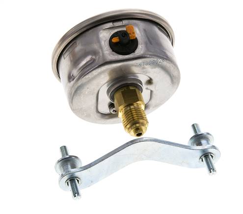 G1/4 Rear Connection Glycerine Pressure Gauge -1 to 15 bar 63mm WIKA