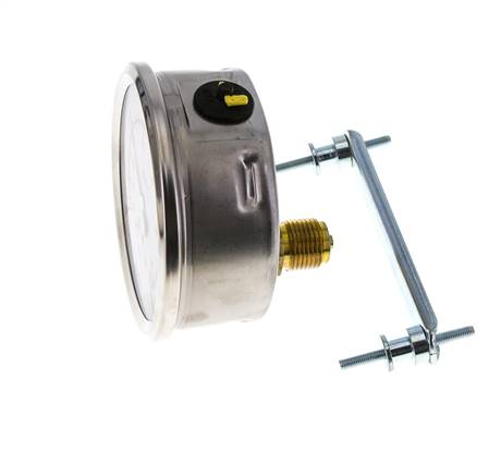 G1/2 Rear Connection Glycerine Pressure Gauge -1 to 3 bar 100mm WIKA