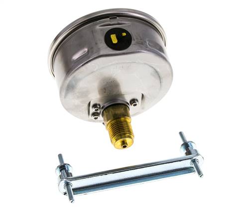 G1/2 Rear Connection Glycerine Pressure Gauge -1 to 3 bar 100mm WIKA