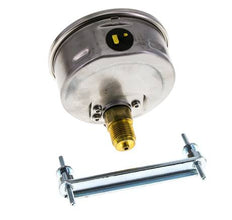 G1/2 Rear Connection Glycerine Pressure Gauge -1 to 3 bar 100mm WIKA
