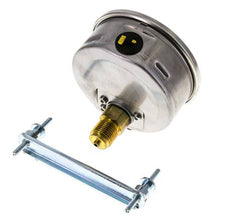 G1/2 Rear Connection Glycerine Pressure Gauge -1 to 3 bar 100mm WIKA