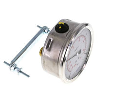 G1/2 Rear Connection Glycerine Pressure Gauge -1 to 3 bar 100mm WIKA