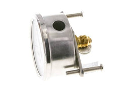 G1/4 Rear Connection Glycerine Pressure Gauge -1 to 3 bar 63mm