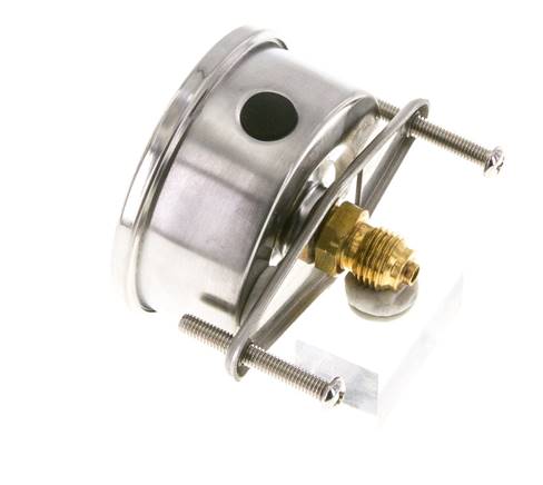 G1/4 Rear Connection Glycerine Pressure Gauge -1 to 3 bar 63mm