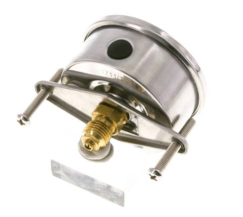 G1/4 Rear Connection Glycerine Pressure Gauge -1 to 3 bar 63mm