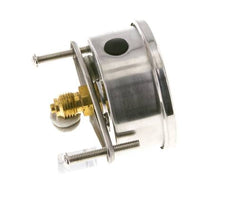 G1/4 Rear Connection Glycerine Pressure Gauge -1 to 3 bar 63mm