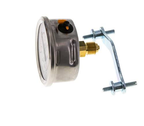 G1/4 Rear Connection Glycerine Pressure Gauge -1 to 3 bar 63mm WIKA