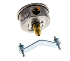 G1/4 Rear Connection Glycerine Pressure Gauge -1 to 3 bar 63mm WIKA