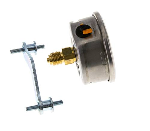 G1/4 Rear Connection Glycerine Pressure Gauge -1 to 3 bar 63mm WIKA