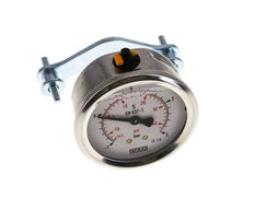 G1/4 Rear Connection Glycerine Pressure Gauge -1 to 3 bar 63mm WIKA