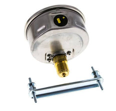 G1/2 Rear Connection Glycerine Pressure Gauge -1 to 5 bar 100mm WIKA