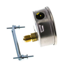 G1/2 Rear Connection Glycerine Pressure Gauge -1 to 5 bar 100mm WIKA