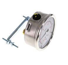 G1/2 Rear Connection Glycerine Pressure Gauge -1 to 5 bar 100mm WIKA