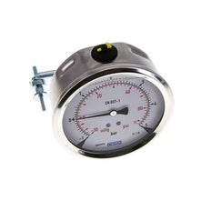 G1/2 Rear Connection Glycerine Pressure Gauge -1 to 5 bar 100mm WIKA