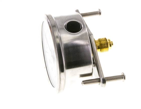 G1/4 Rear Connection Glycerine Pressure Gauge -1 to 5 bar 63mm