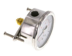 G1/4 Rear Connection Glycerine Pressure Gauge -1 to 5 bar 63mm