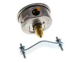 G1/4 Rear Connection Glycerine Pressure Gauge -1 to 5 bar 63mm WIKA