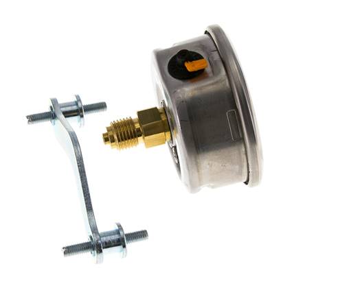 G1/4 Rear Connection Glycerine Pressure Gauge -1 to 5 bar 63mm WIKA