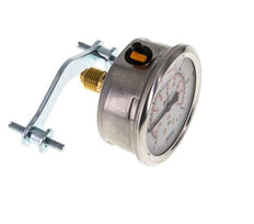 G1/4 Rear Connection Glycerine Pressure Gauge -1 to 5 bar 63mm WIKA