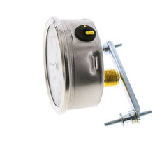 G1/2 Rear Connection Glycerine Pressure Gauge 0 to 160 bar 100mm WIKA