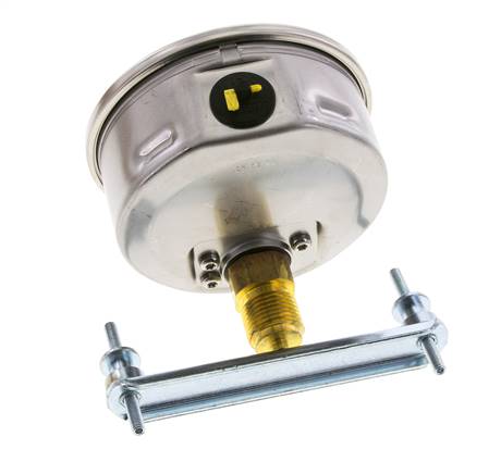 G1/2 Rear Connection Glycerine Pressure Gauge 0 to 160 bar 100mm WIKA