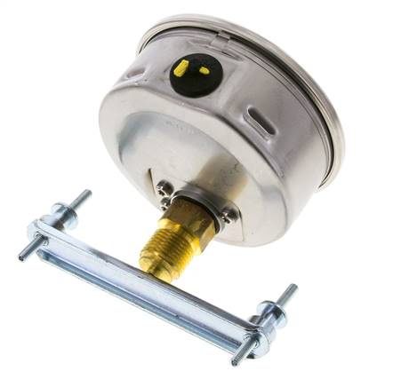 G1/2 Rear Connection Glycerine Pressure Gauge 0 to 160 bar 100mm WIKA