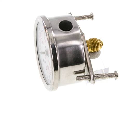 G1/4 Rear Connection Glycerine Pressure Gauge 0 to 160 bar 63mm
