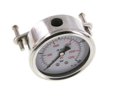 G1/4 Rear Connection Glycerine Pressure Gauge 0 to 160 bar 63mm