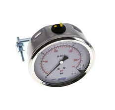 G1/2 Rear Connection Glycerine Pressure Gauge 0 to 16 bar 100mm WIKA
