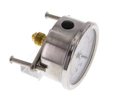 G1/4 Rear Connection Glycerine Pressure Gauge -1 to 0 bar 63mm