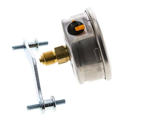 G1/4 Rear Connection Glycerine Pressure Gauge 0 to 1 bar 63mm WIKA