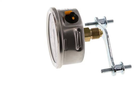 G1/4 Rear Connection Glycerine Pressure Gauge -1 to 0 bar 63mm WIKA
