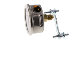 G1/4 Rear Connection Glycerine Pressure Gauge -1 to 0 bar 63mm WIKA