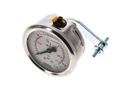 G1/4 Rear Connection Glycerine Pressure Gauge 0 to 16 bar 63mm WIKA