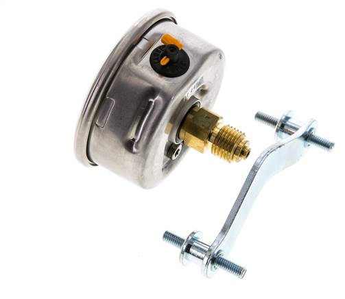 G1/4 Rear Connection Glycerine Pressure Gauge 0 to 16 bar 63mm WIKA