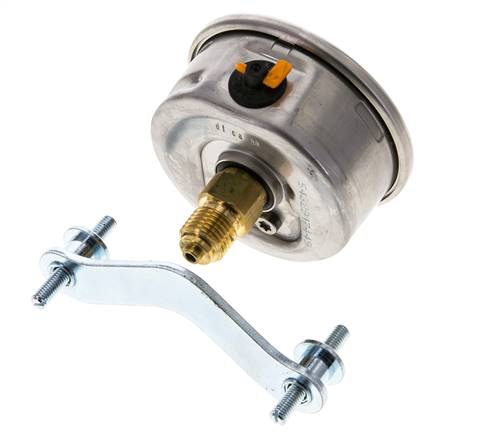 G1/4 Rear Connection Glycerine Pressure Gauge 0 to 16 bar 63mm WIKA